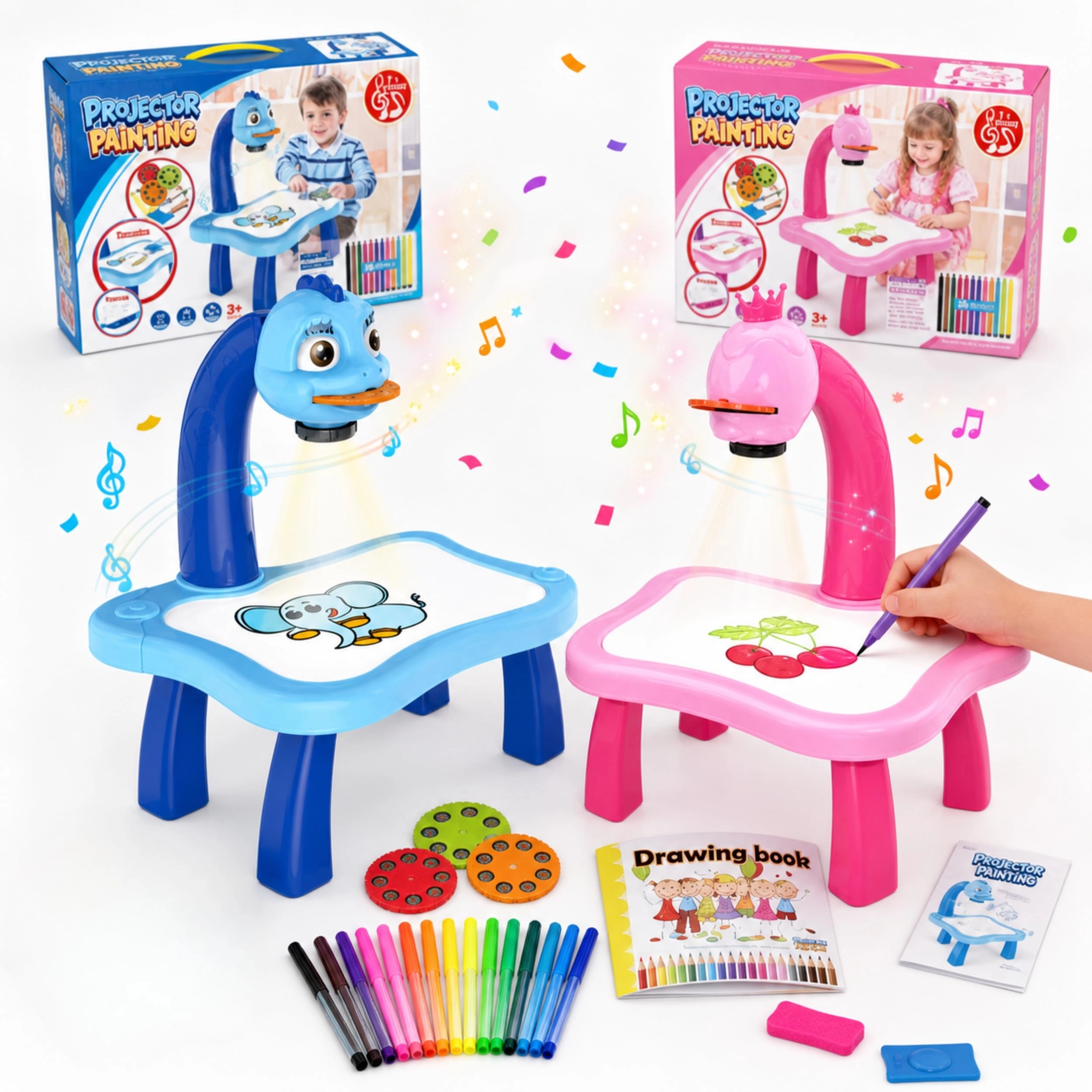 AR Trading Kids Projector Painting Table - 3+ years