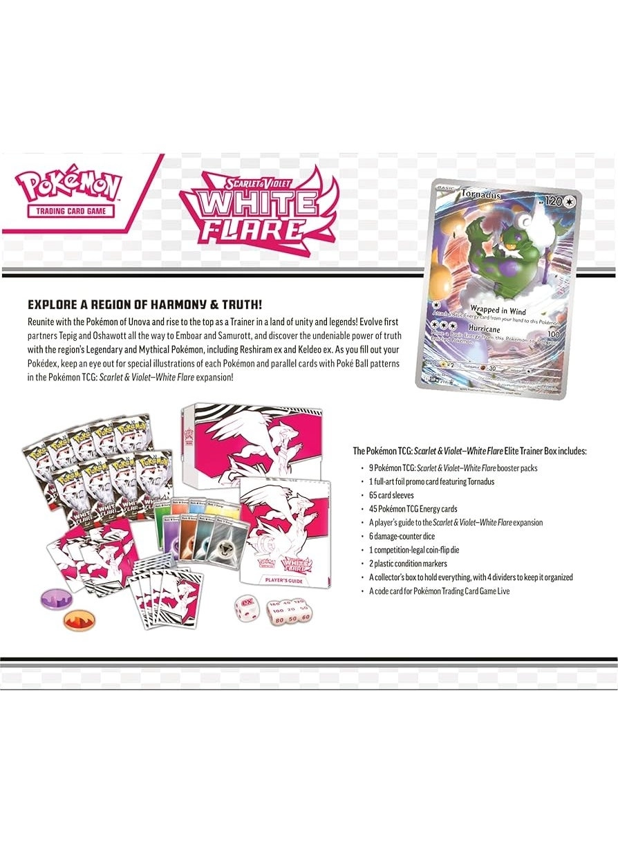 White Flare Elite Trainer Box - Factory Sealed Official Cards & Accessories