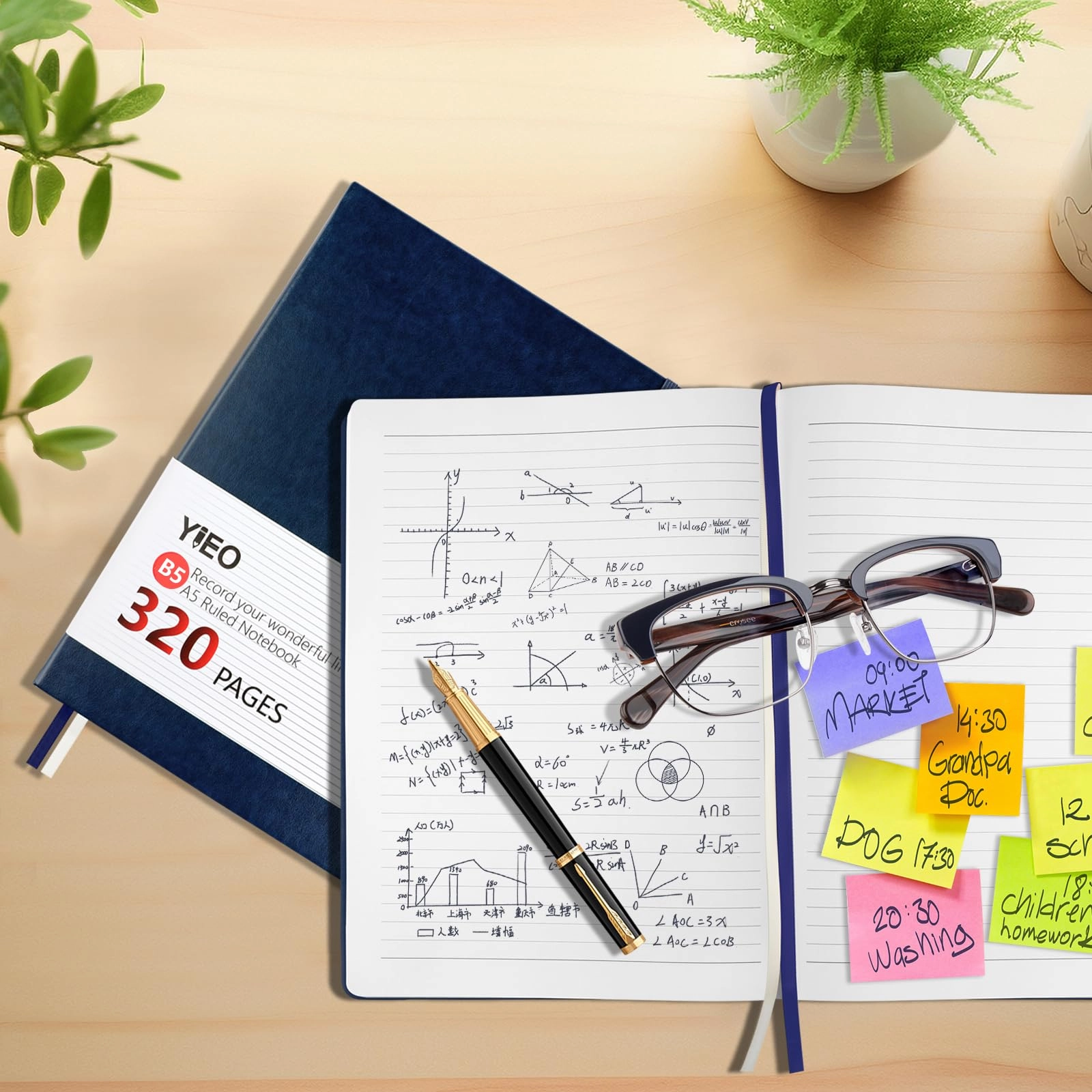 Notebook B5 Hardcover - Lined 320 Pages