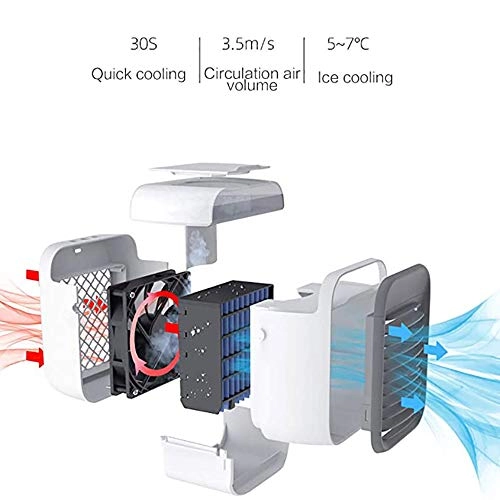 Portable Evaporative Conditioner - 3 Wind Speeds Mini USB