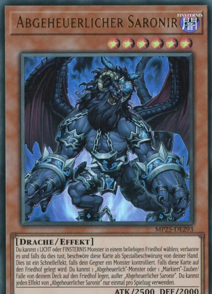 MZTCG Yugioh Abhorrent Saronir MP25-DE293 - German