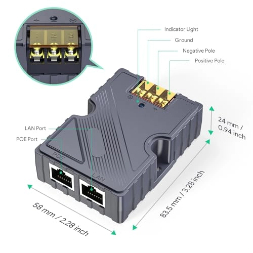 Starlink PoE Injector - DC48-57V 150W 4 10/100/1000Mb/s