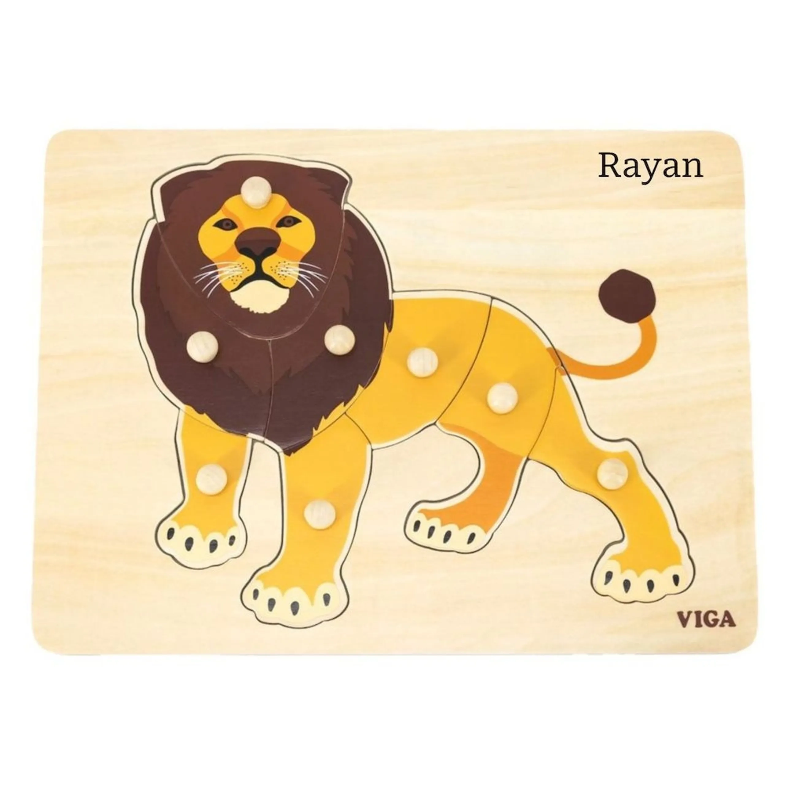 VIGA Montessori Puzzle Lion - 3+ 8 pieces