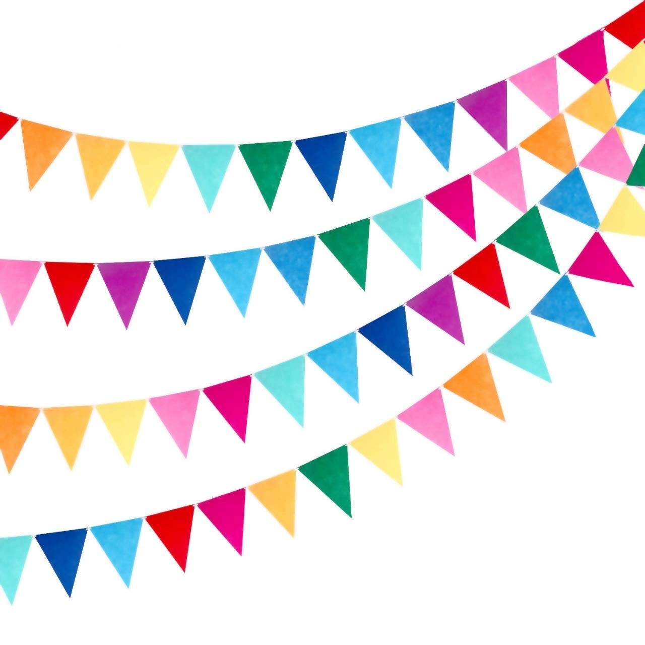Pop The Party, poptheparty2016@gmail.com Paper Pennant Banner - 3pcs party