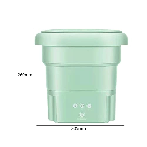 Portable Mini Washing Machine, 2.8l Foldable Laundry Tub, 36w Ultrasonic Washing Machine With Handle For Camping Home Travel Apartments Dorms, Personal Cleaning Machine For Socks Underwear