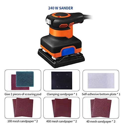 Electric Handheld Sander - 240W 14500rpm