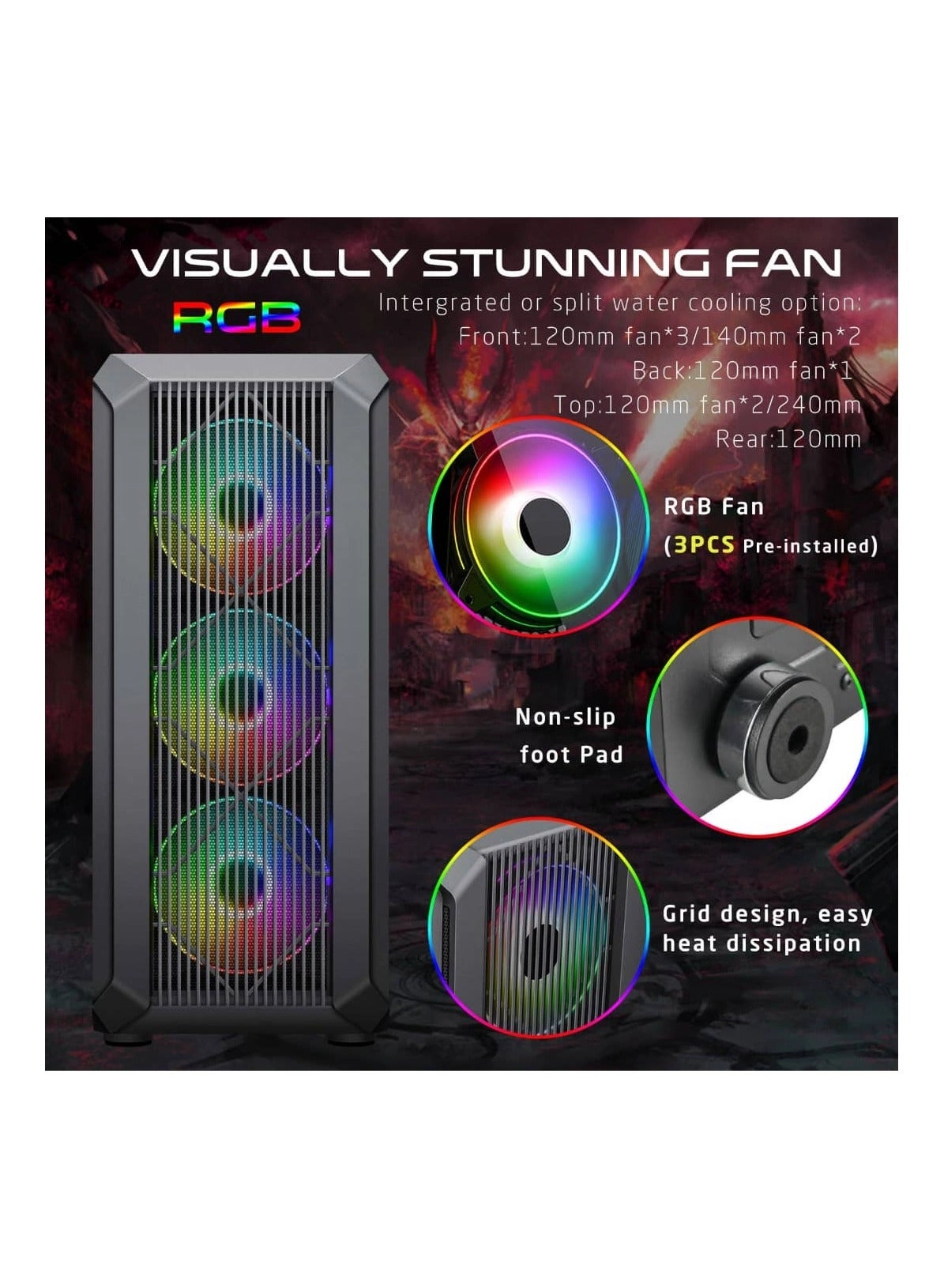 TRIDENT II - Tempered Glass Mid Tower