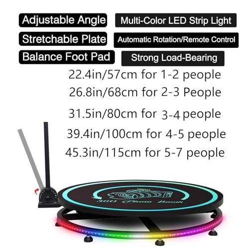 360 Photo Booth - 115cm Automatic Rotating