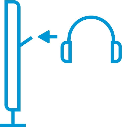 Built-in headphone hook