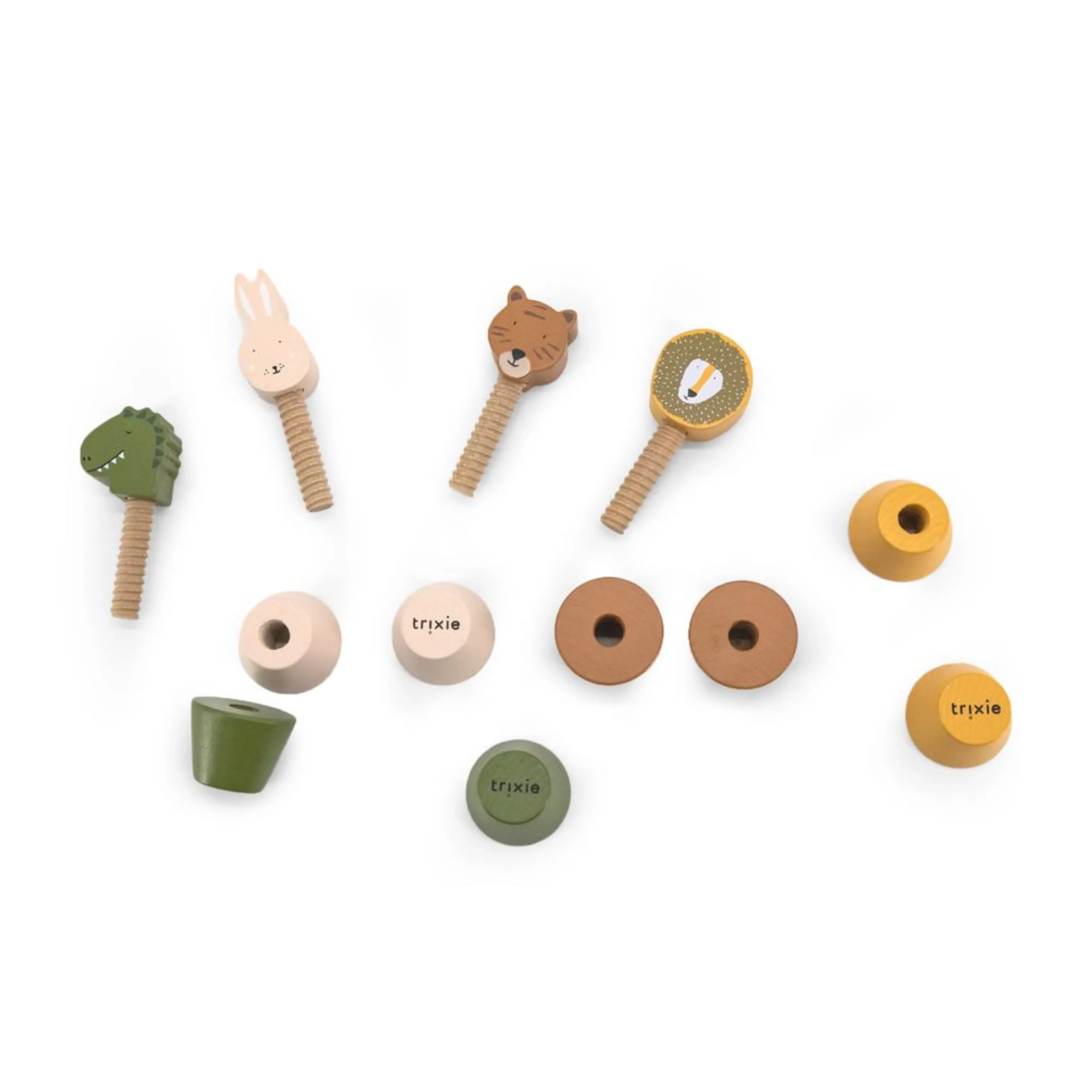 Wooden Twist Animals - Suitable For 18 Months & Above 4 pieces
