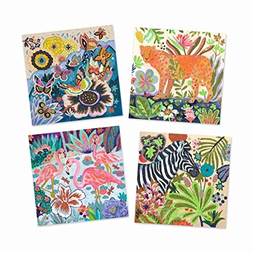 Glitter Boards - 4 peel away tool and brush