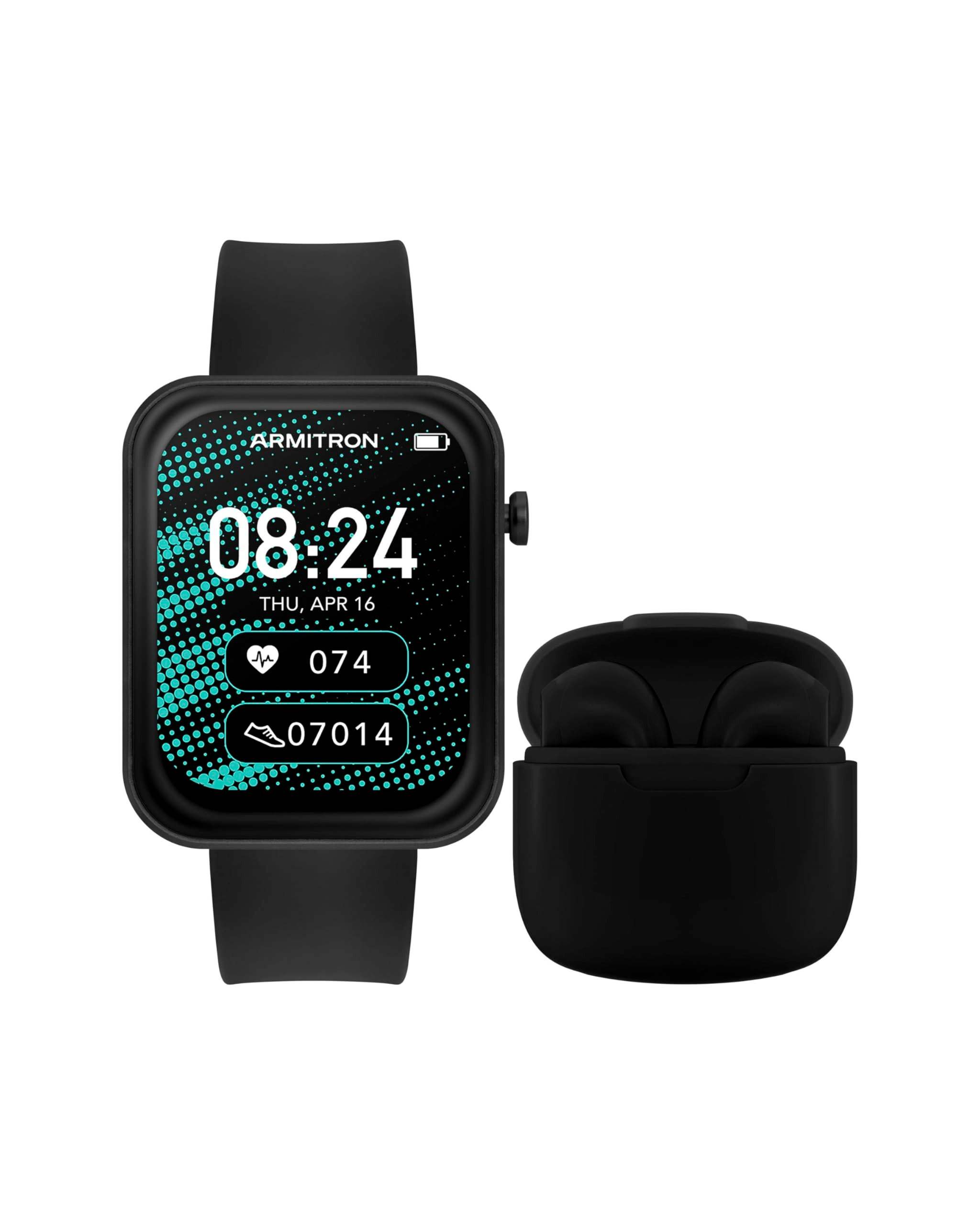 Armitron Sport Boom Resin + Wireless Earbuds