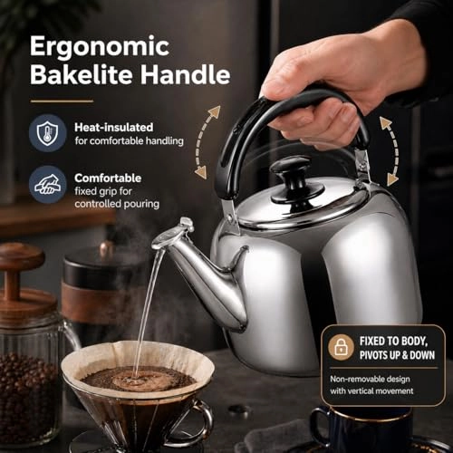 Whistling Stovetop Tea Kettle - 4.2 Quarts