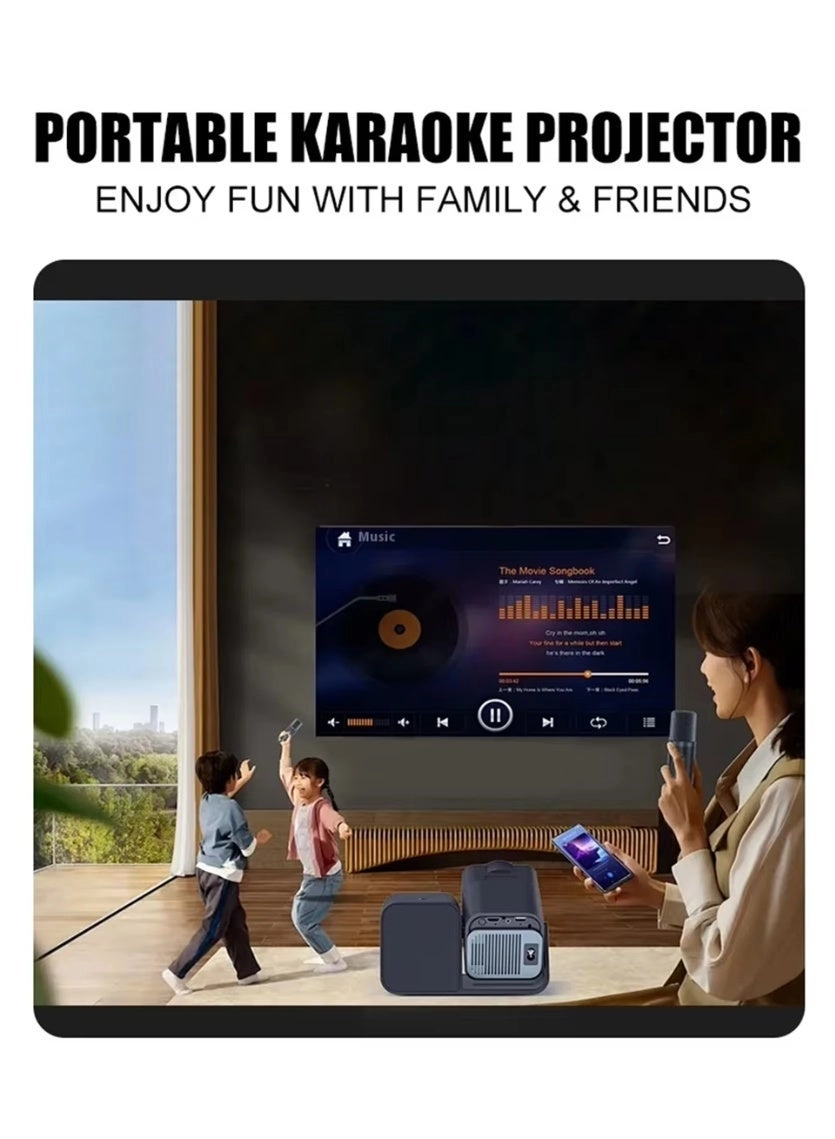 Smart Android 12 Projector Mini Projector with gaming stick 200 ANSI lumens