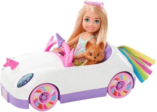 Chelsea Doll - 6 inch Blonde Unicorn Themed Car Ages 3+