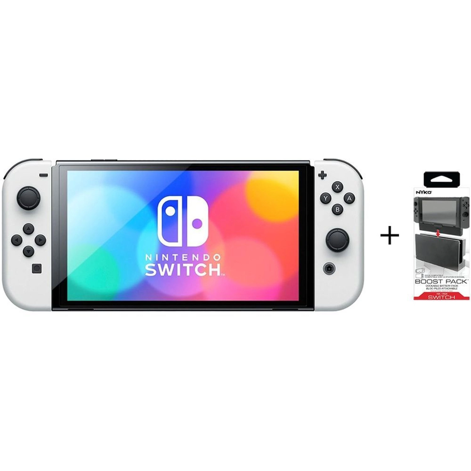 Nintendo OLED Console - 64GB + Nyko Travel Hub + Travel Bag