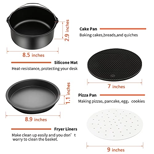 Air Fryer Accessories - Stainless Steel 12PCS