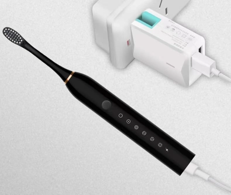 Rechargeable Toothbrush - Deep Cleaning IPX7 Waterproof 4 Replacement Heads