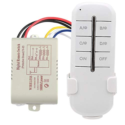 Wireless Remote Control Switch - 1/2/3/4 Way 1000W