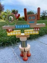 Ze Elastorobot - Wood Multicolour