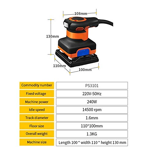 Electric Handheld Sander - 240W 14500rpm