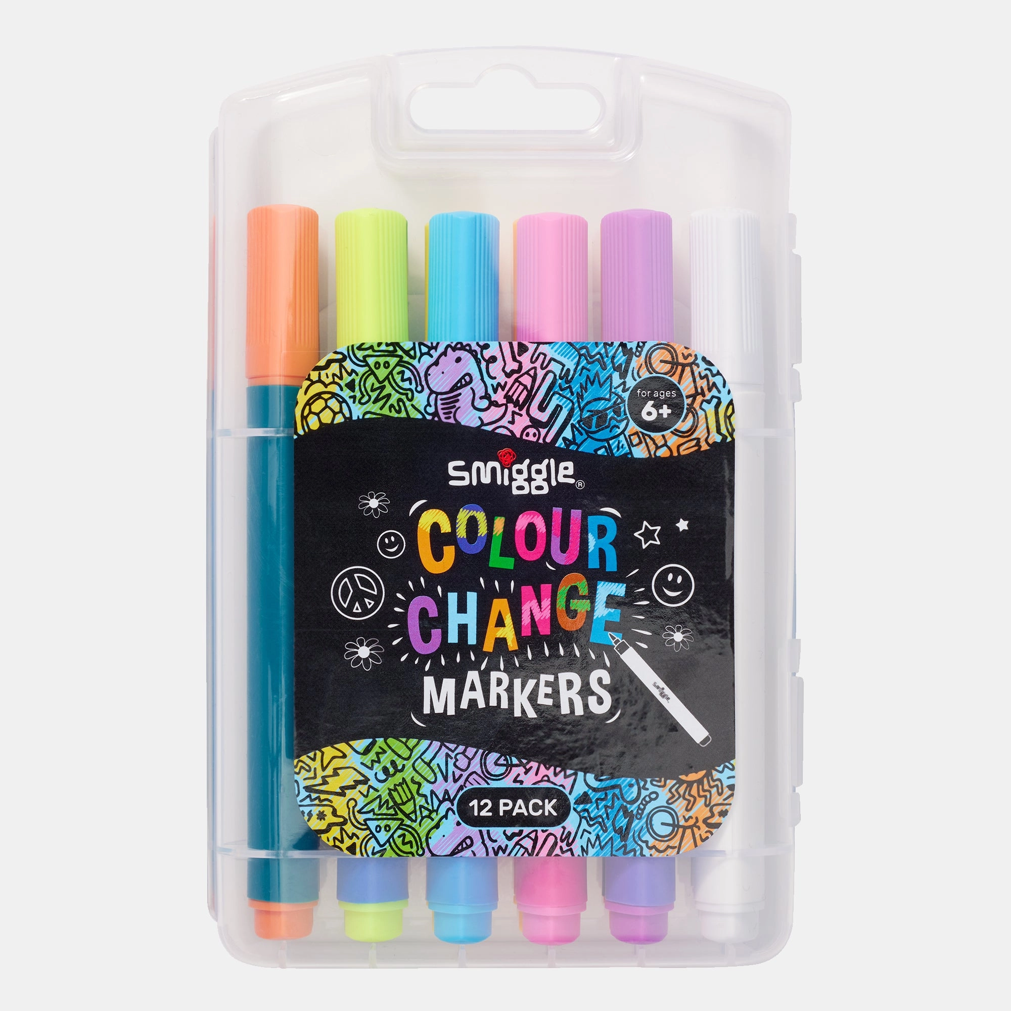 Smiggle Colour Change Markers - 12 Pack