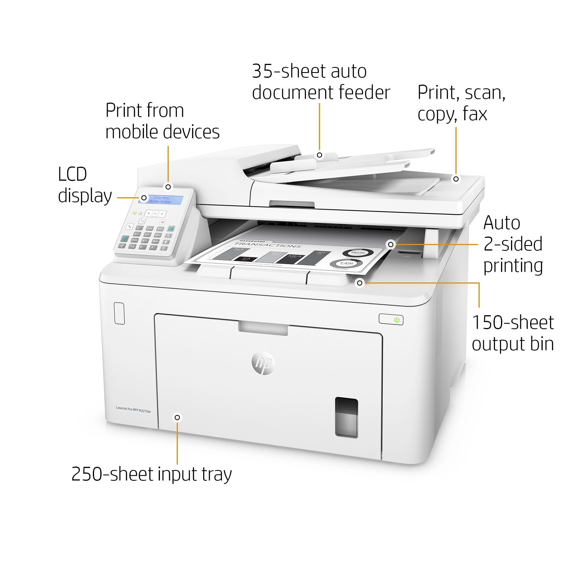 LaserJet Pro M227fdw - Laser