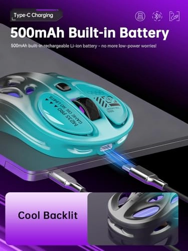 Tri-Mode Wireless Mouse - 2.4GHz USB / Dual Bluetooth / Wired