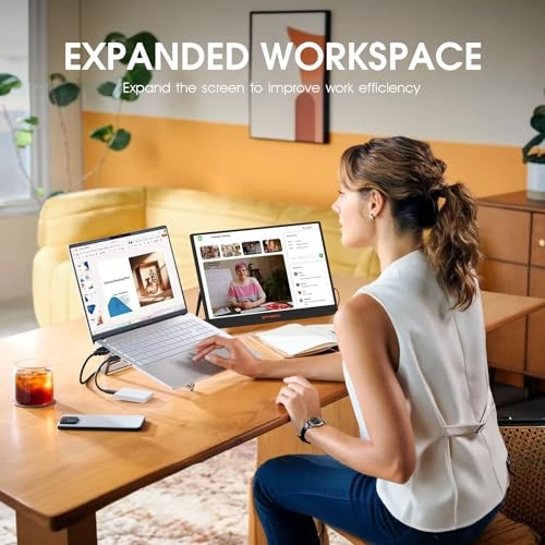 Portable Monitor - 15.6 Inches FHD 1080p