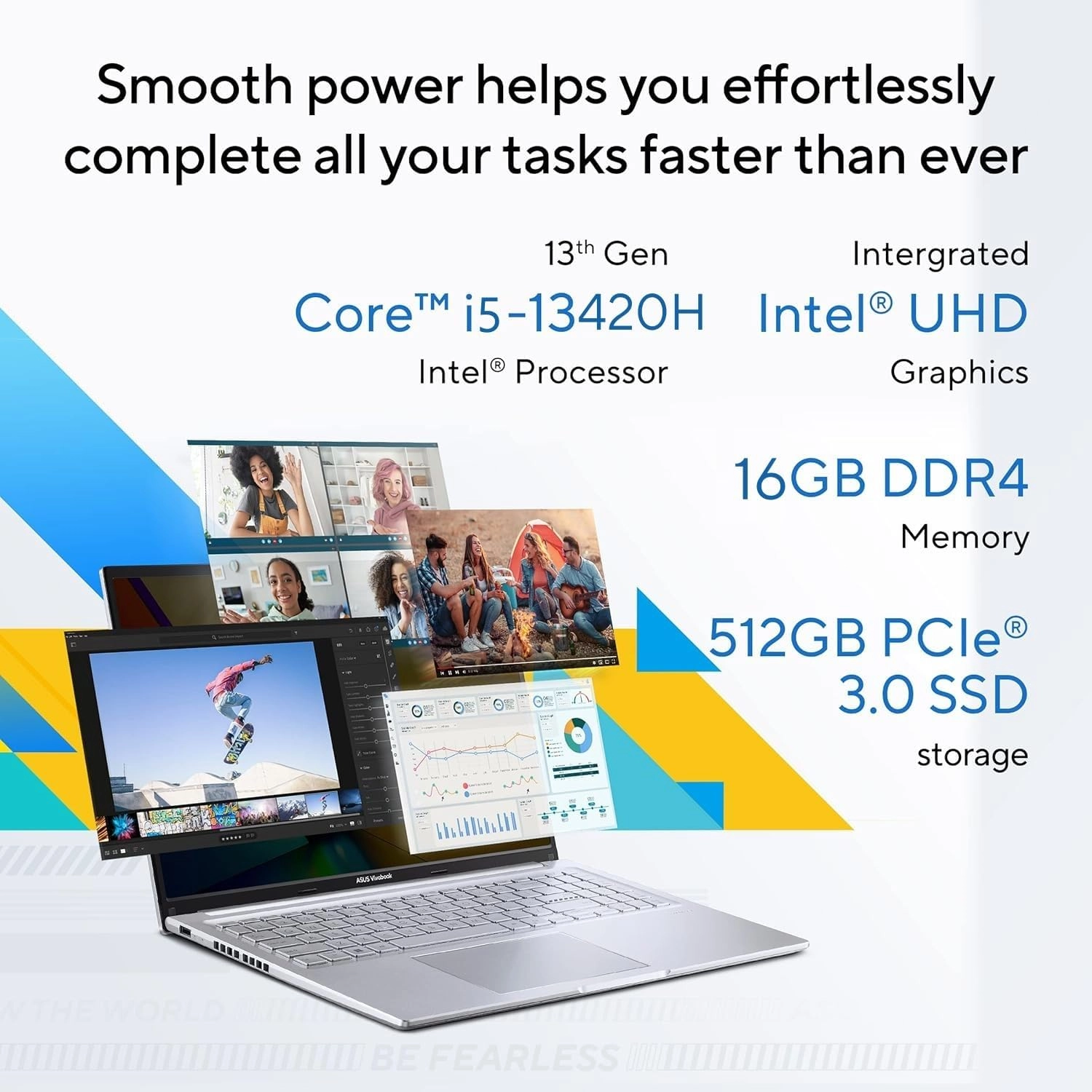 Vivobook 16 X1605VA-SH1952WS - 16'' Core i5-13420H 16GB DDR4 512GB SSD