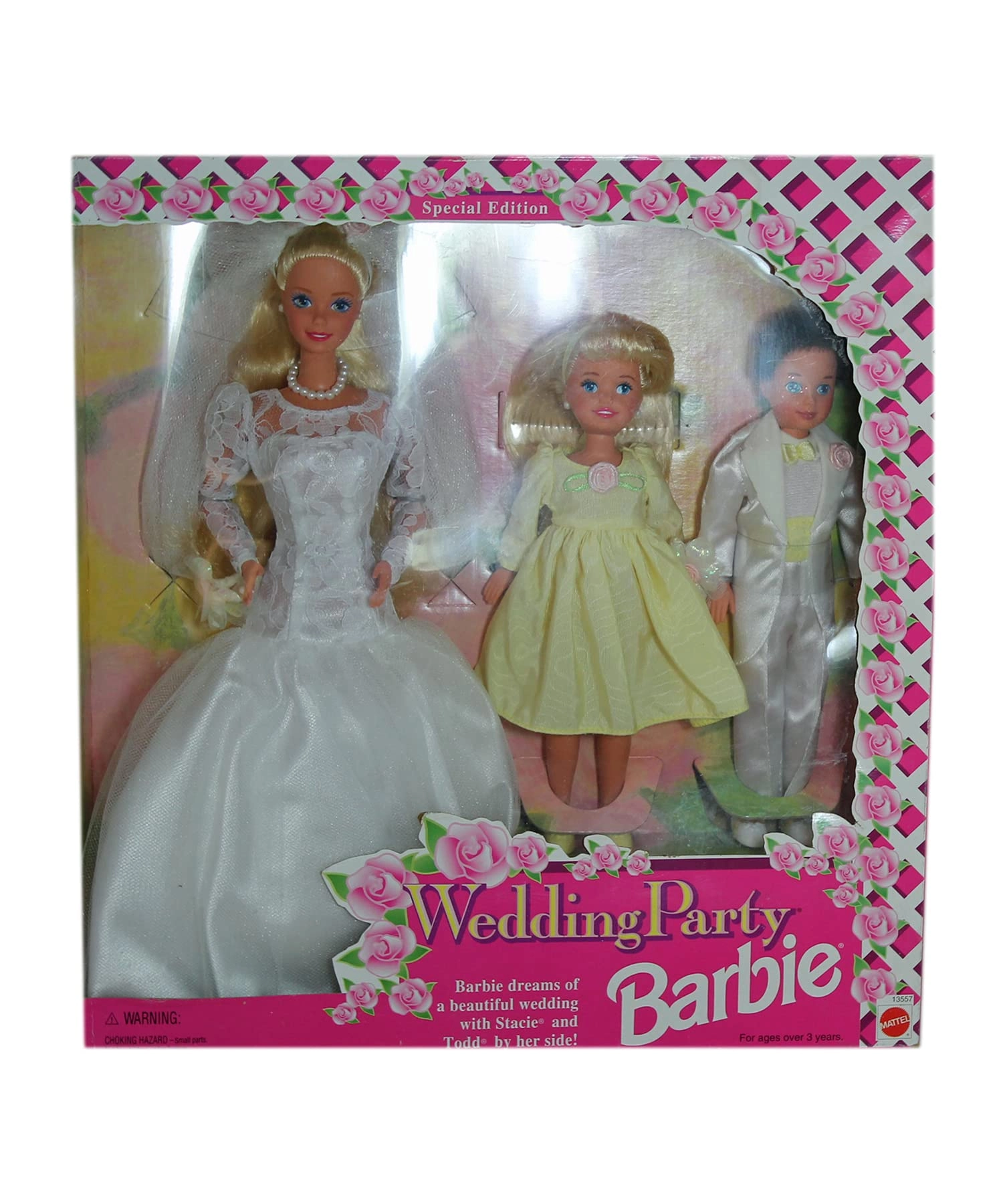 Barbie Wedding Party Giftset Special Edition + Stacie Doll + Todd Doll