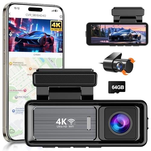 Dash Cam Front and Rear - 2160p 1080p