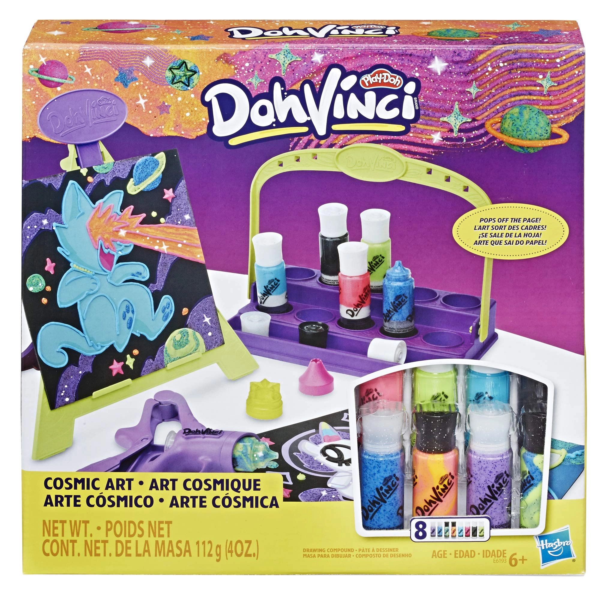 Hasbro DohVinci Cosmic Art Set - 4 piece(s) drawing tool scraper stamp tip drawing tip