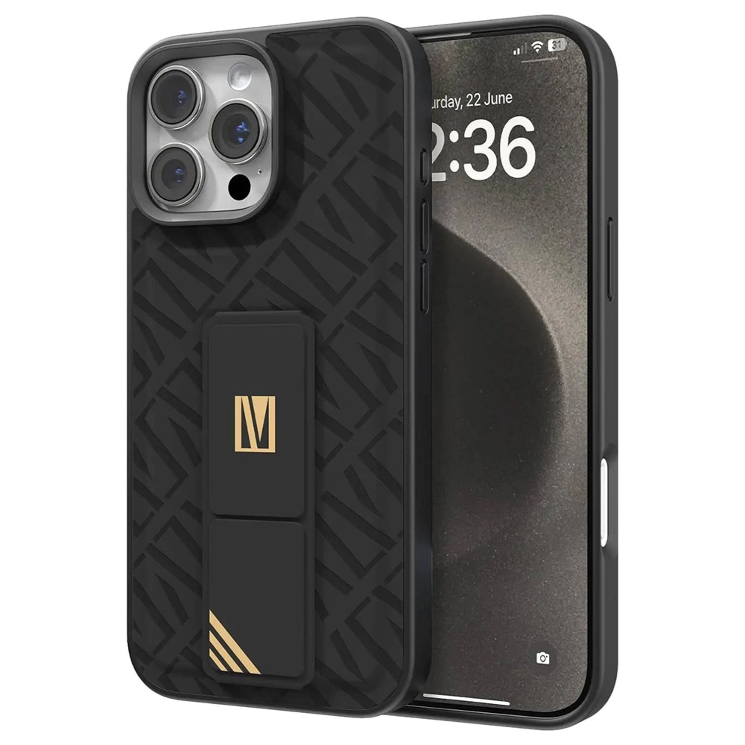 Morphix Cuero Gripstand Case - PU for iPhone 16 Pro