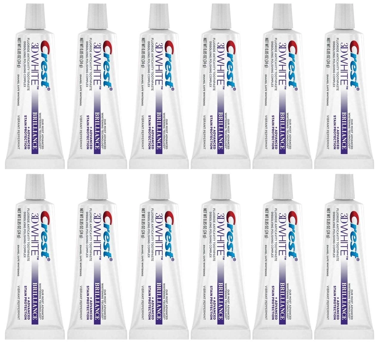 Crest 3D White Brilliance Peppermint Toothpaste Adult 24 ml