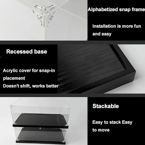 Acrylic Display Case - Compatible with Lego 75367 Hunter Republic Attack Cruiser Model Set 3mm