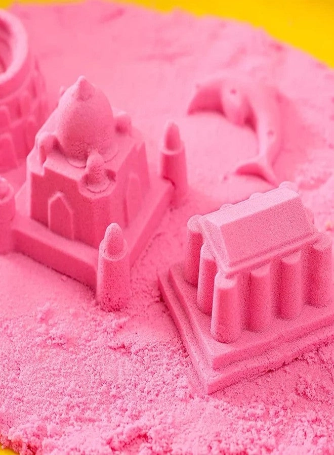 Kinetic Sand Castle Kit - Multicolor 500gm 5 Castle Molds
