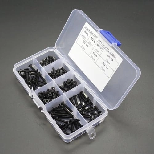 Hexagon Socket Head Cap Screw Nut Set - 6/8/10/12/16/20mm M3