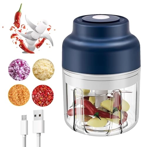 Electric Garlic Chopper - 320ml Wireless USB Charging