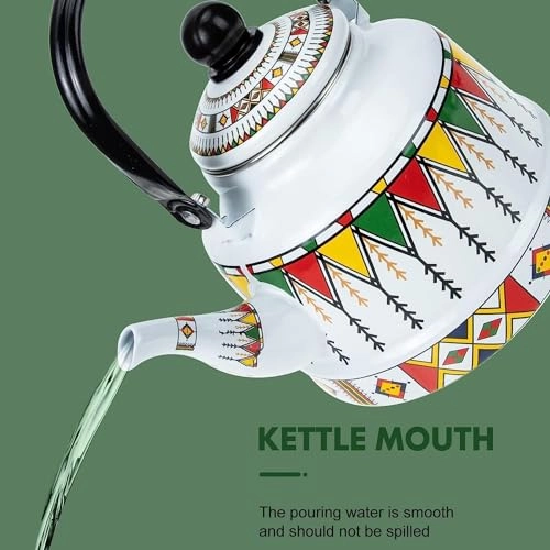 Enameled Teakettle - 2.5 Liter
