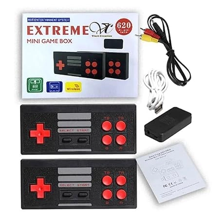 NextTech Extreme Mini Game Box 2.1 - Built-in 1700+ Games Dual Wireless ...