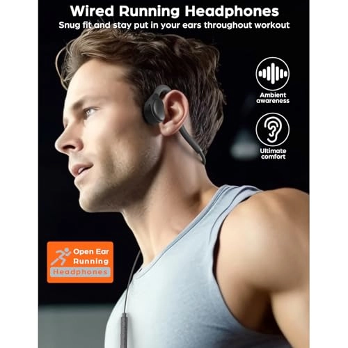Open Ear Sport Headphones Wired Headphone