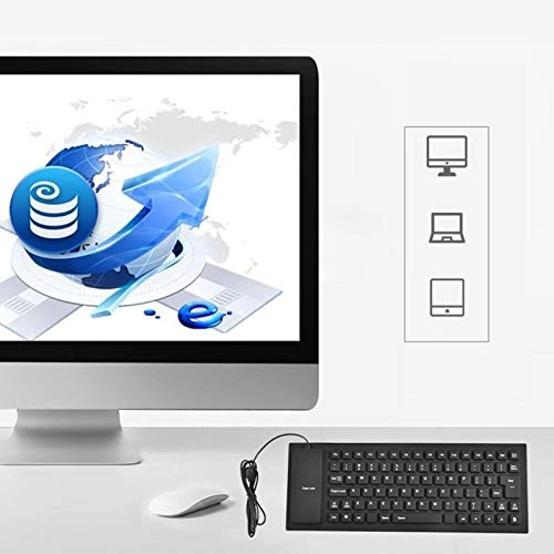 Foldable Soft Silicone Gaming Keyboard - Wired