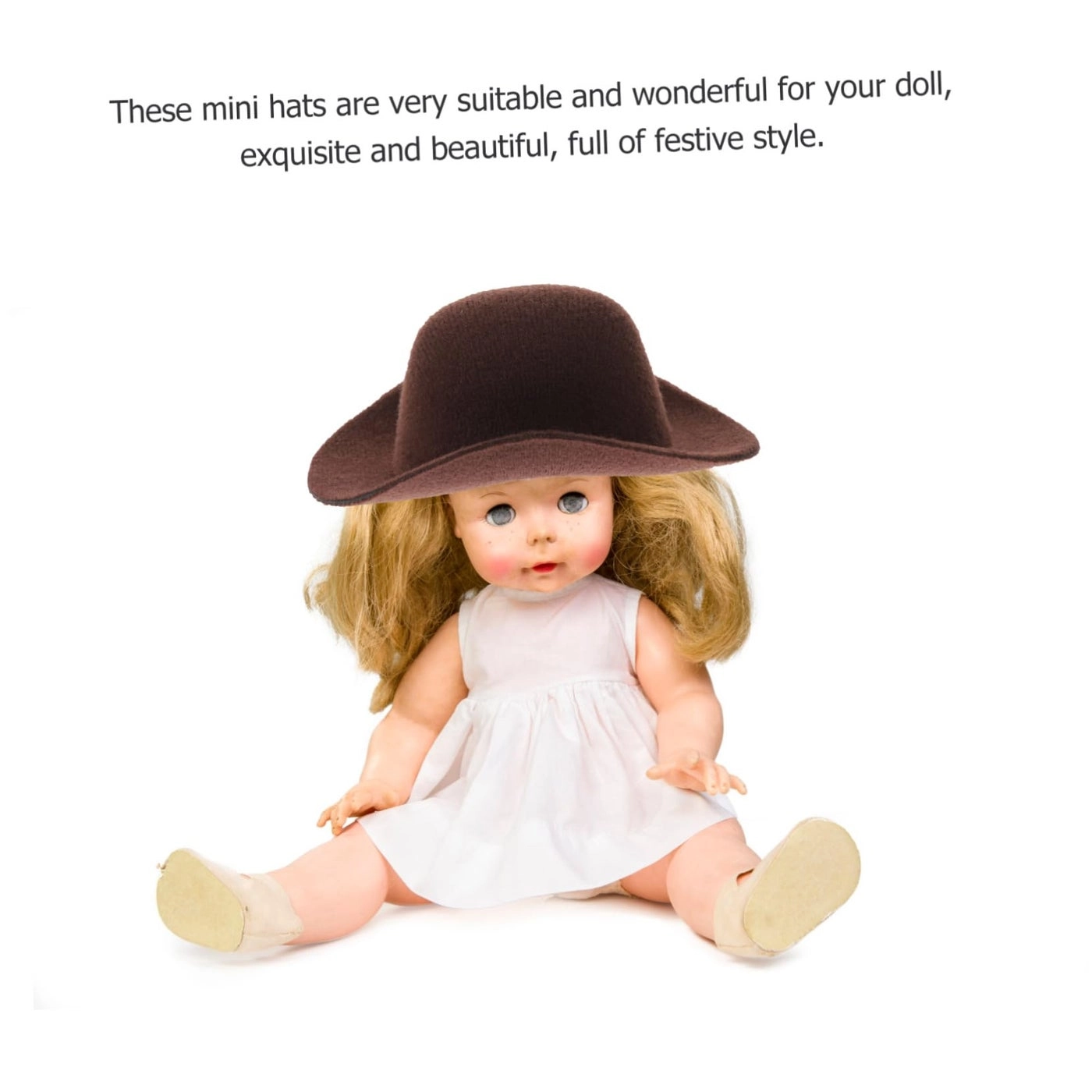 Mini Cowboy Hat - 6Pcs 9X6.5X3CM