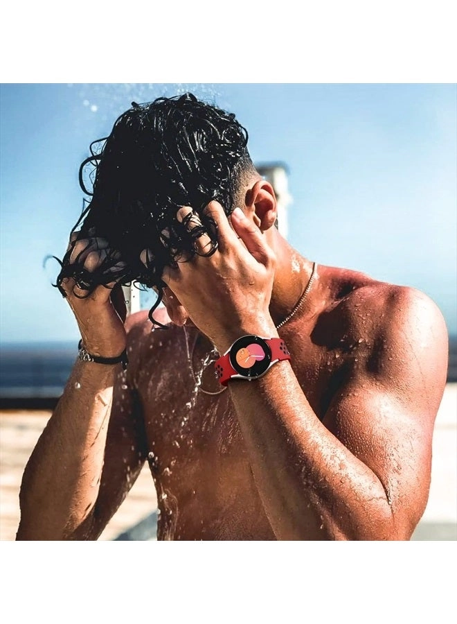 6 Pack 20mm Soft Silicone Watch Band for Samsung Galaxy Watch 5/Watch 4/Watch 6