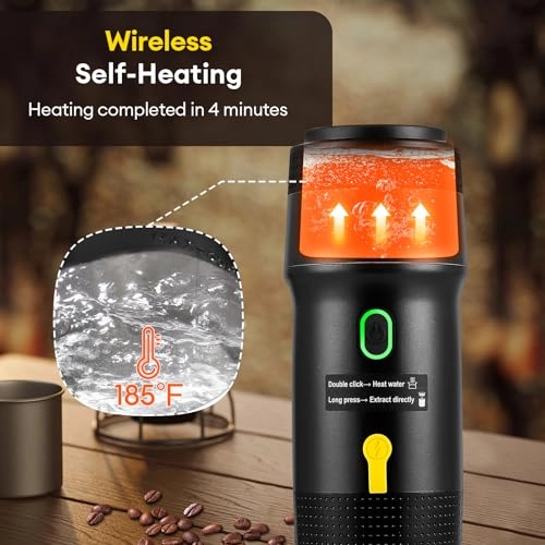 Portable Coffee Maker - 60 Milliliters Ground Coffee /Starbucks Pods/DG capsules/Nespresso original