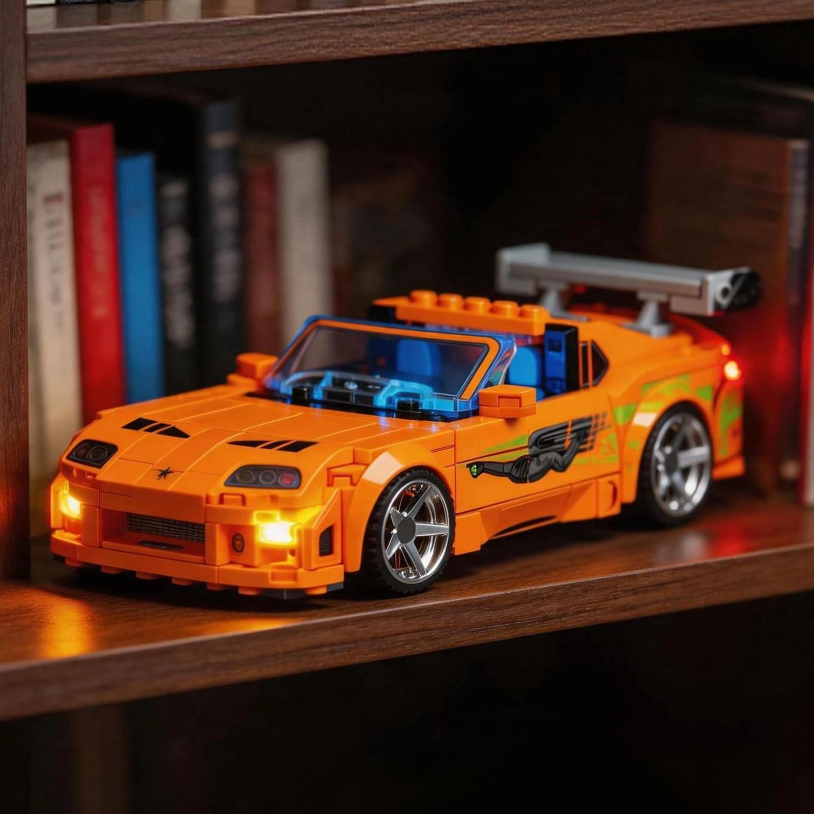 YEABRICKS LED Light for Lego-77260 Speed Champions The Fast and The Furious Toyota Supra MK4 Building Blocks Model