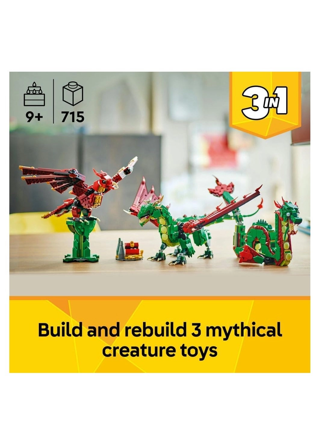 Creator 3in1 Medieval Dragon (31161)