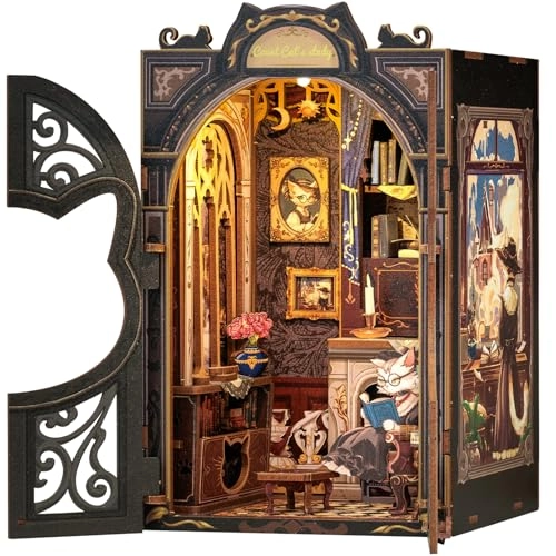 Cutefun Book Nook Kit - Count Cat's Study