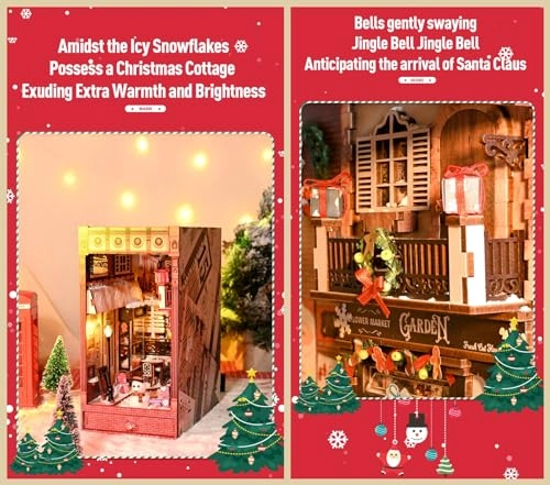 Book Nook Miniature Kit - Jolly Christmas Promenade